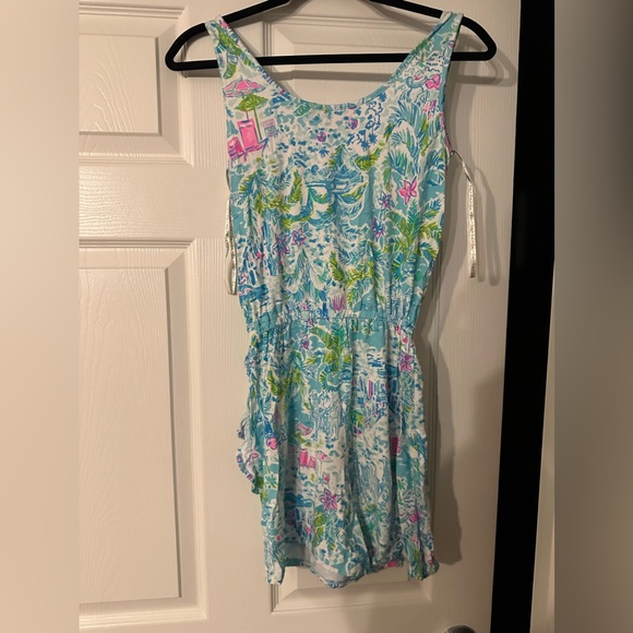 Lilly Pulitzer Annalee romper what a lovely place - Picture 3 of 4